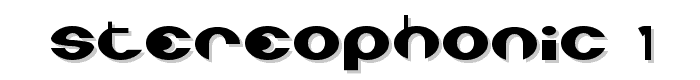 Stereophonic 1 font
